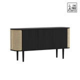 Treasures Black Oak | 3 portes Cabinet